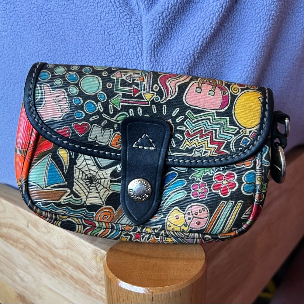 READ DESCRIPTION Dooney and Bourke Colorful Women's Bag with Graphic Design